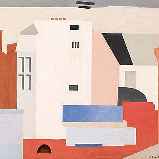 Marcelle Cahn "En quête d'espace" - Saint Étienne Marcelle Cahn, "Les toits", 1927 © droits réservés