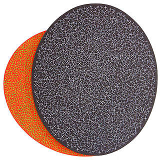 Eclipse 3 ...2106 Etc... devant ...2269 Etc..., 2012-2019 acrylique sur toiles 66 x 65 x 5 cm Courtesy de l'artiste © crédit photo Didier Mencoboni - La couleur presque seule - Mouans-Sartoux