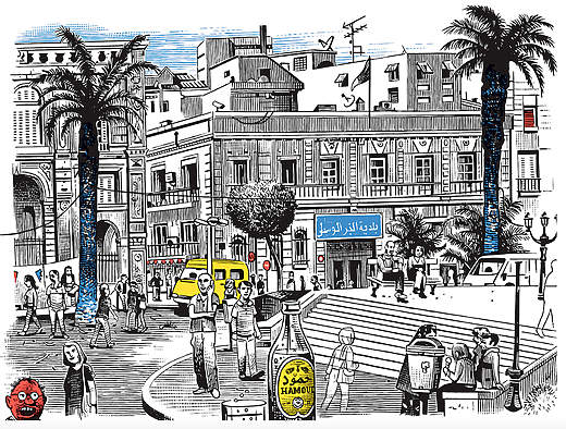 Exposition « Villes et BD » - Montpellier © Matthias Leehman, Agora. Editions 6 Pieds sous Terre