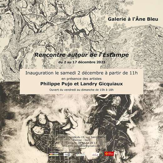 Landry Gicquiaux & Philippe Pujo - Autour de l'estampe - Marciac
