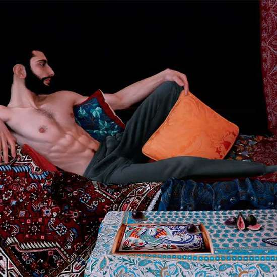 Mezzanine Sud 2023 & L'Odyssée - Toulouse Rayan Yasmineh, "Le songe de Gilgamesh", 2021, Huile sur toile, 130 x 195 cm
