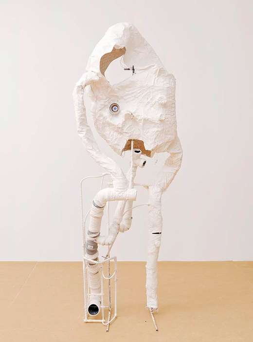 Dialogue avec Giacometti - Villeneuve Tolosane Renaud Jerez, "Untitled (When Tania arrived at home)", 2016, collection les Abattoirs, Musée -Frac Occitanie Toulouse, sculpture, 210 x 80 x 60 cm © R. Jerez ; photo © courtesy de l’artiste, Aurélien Mole et Galerie Crèvecoeur, Paris