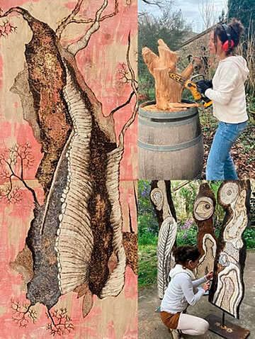 Corinne Landreau - Forêts pyrogravées - Albi