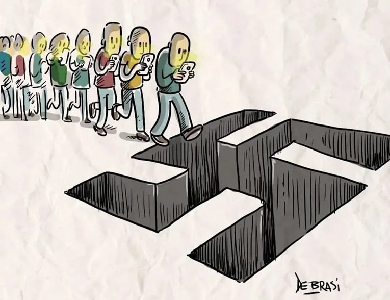 Dans la civilisation nouvelle des têtes penchées...