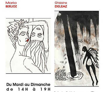 Maria Berlioz et Ghislaine Deleaz - Empreintes de courbes et d’encre - Lyon