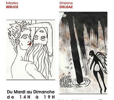 Maria Berlioz et Ghislaine Deleaz - Empreintes de courbes et d’encre - Lyon