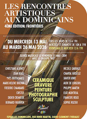 Frontières – Rencontres artistiques aux Dominicains – Clermont-l'Hérault
